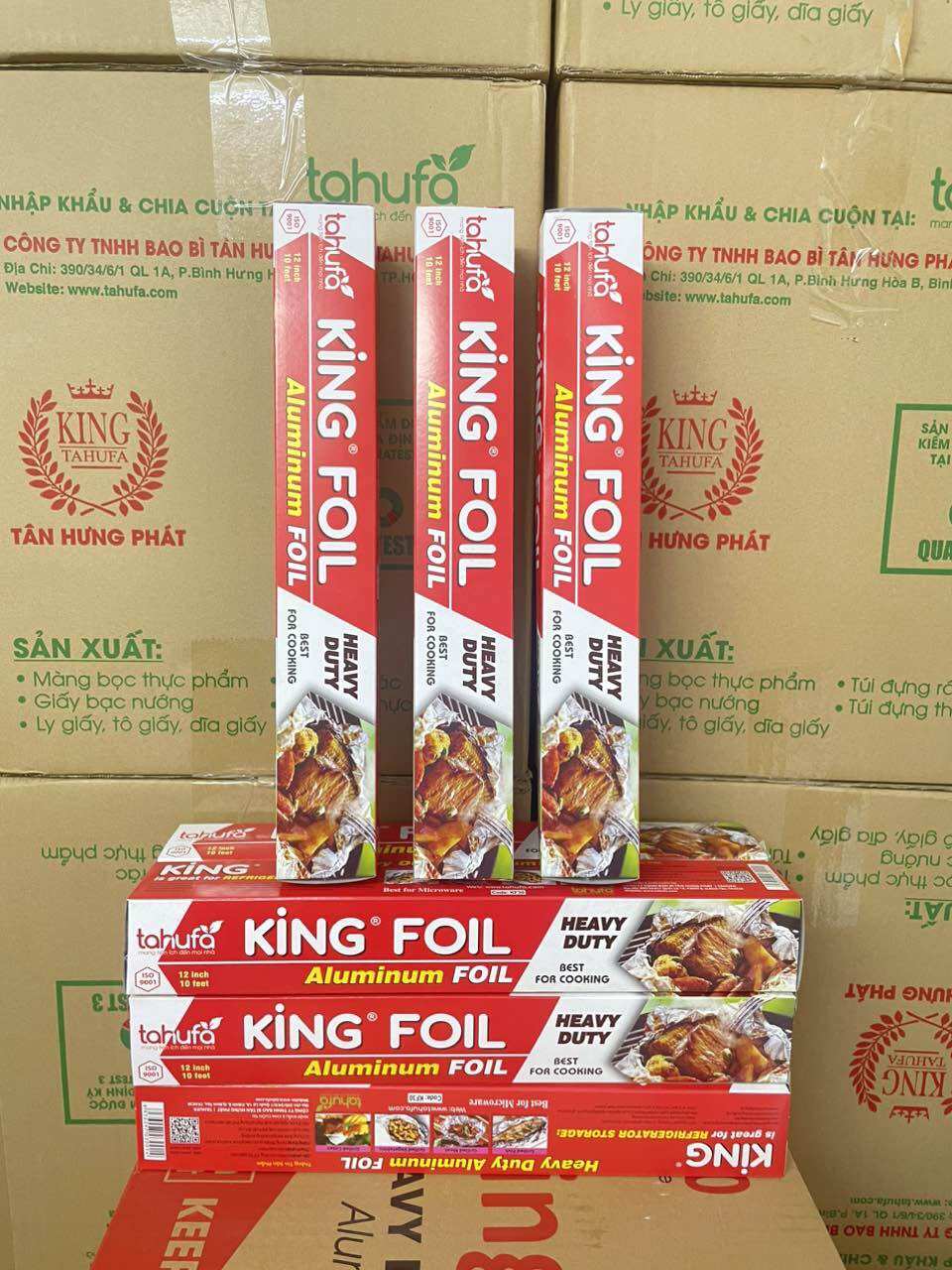 Giấy bạc nướng king foil kf30 cm - bạc ngắn - hàng chuẩn công ty