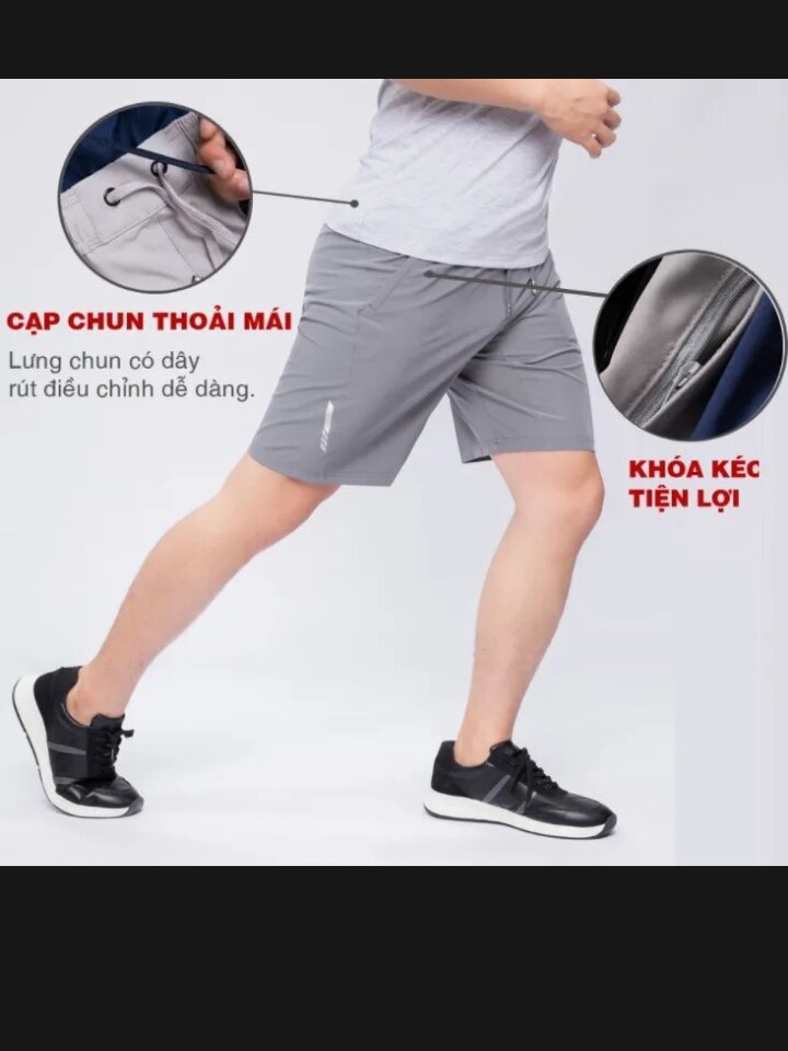 Quần đùi nam quần short nam thể thao chất gió
