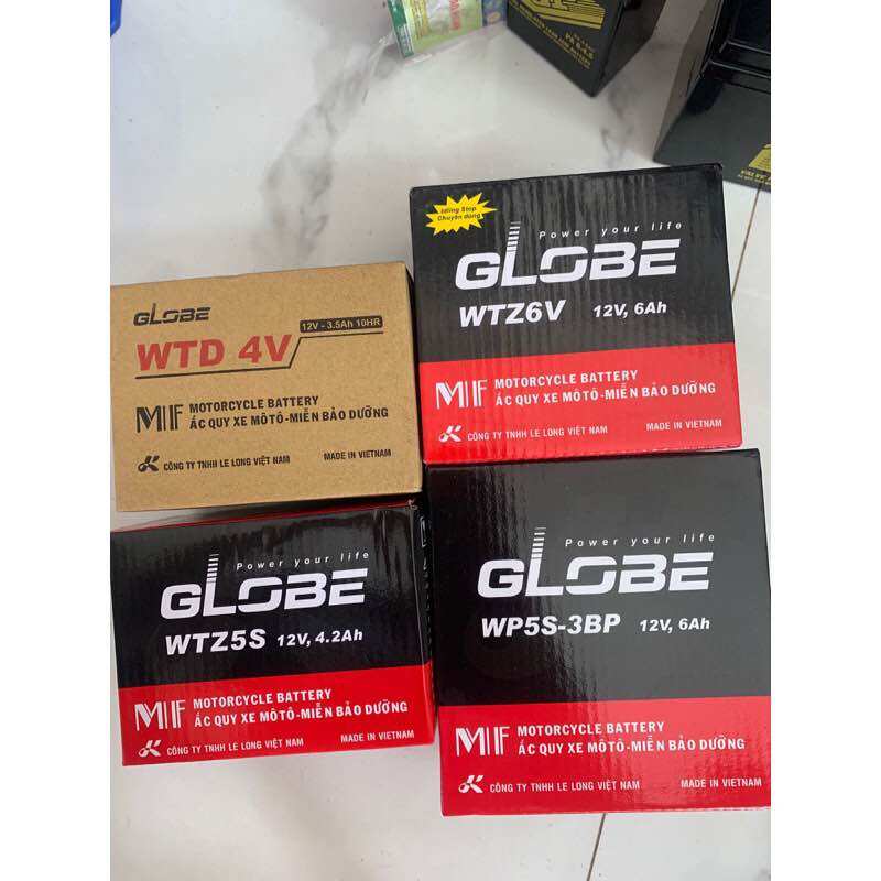 Bình Ắc Quy globe air blade-lead125-dream wave rsx wave apha 100-110