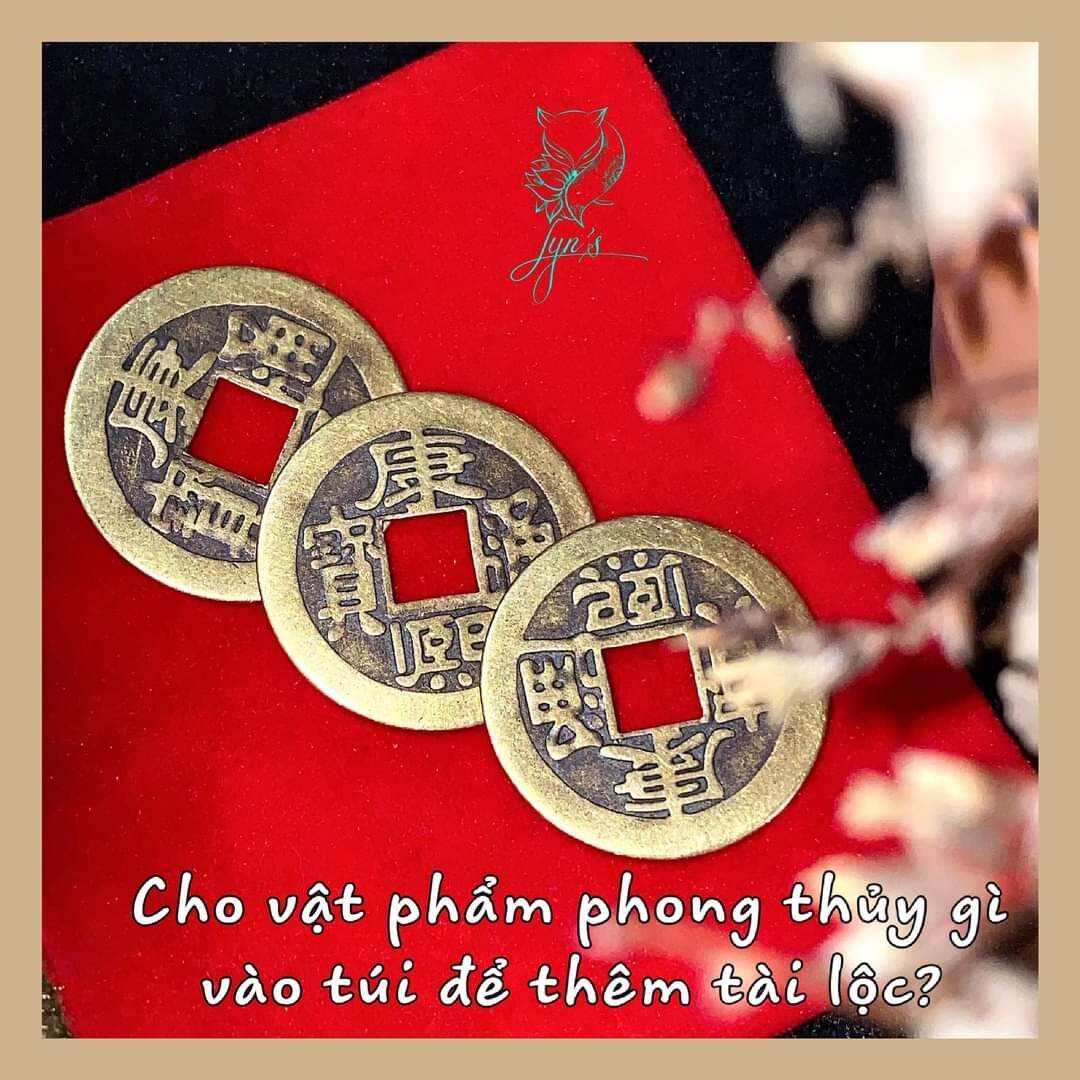 Bộ 03 đồng xu tam tài may mắn