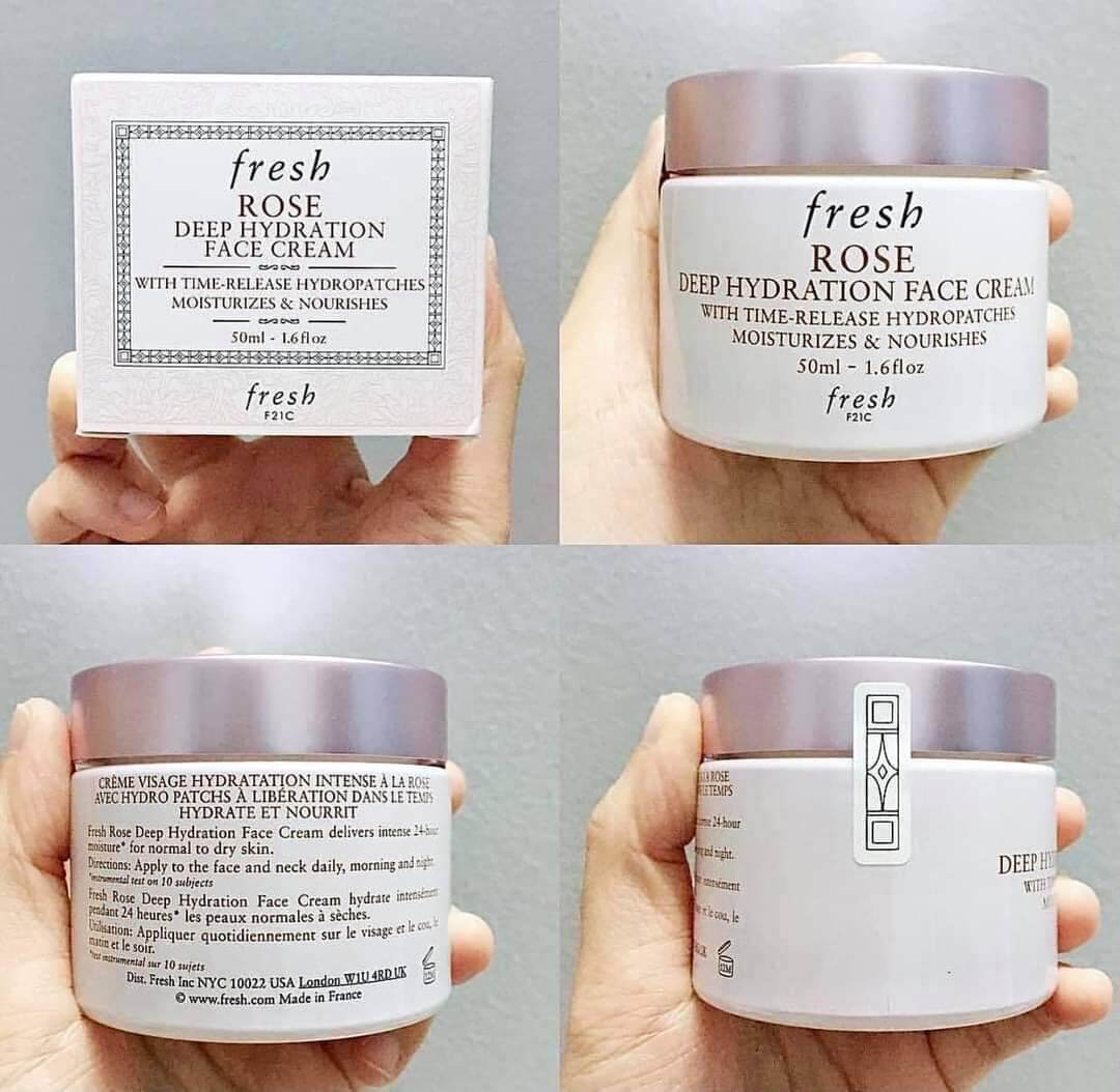 [50ml]Kem dưỡng Fresh Rose Deep Hydration Face