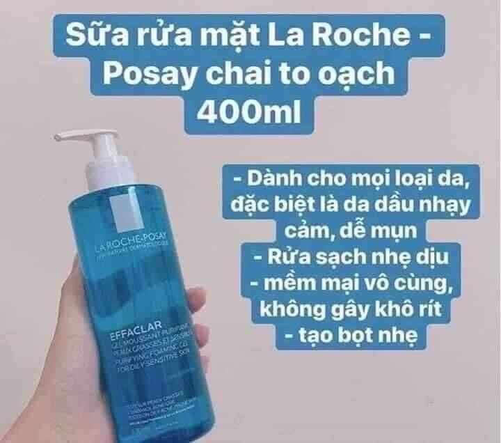 sữa rửa mặt la roche posay 400ml