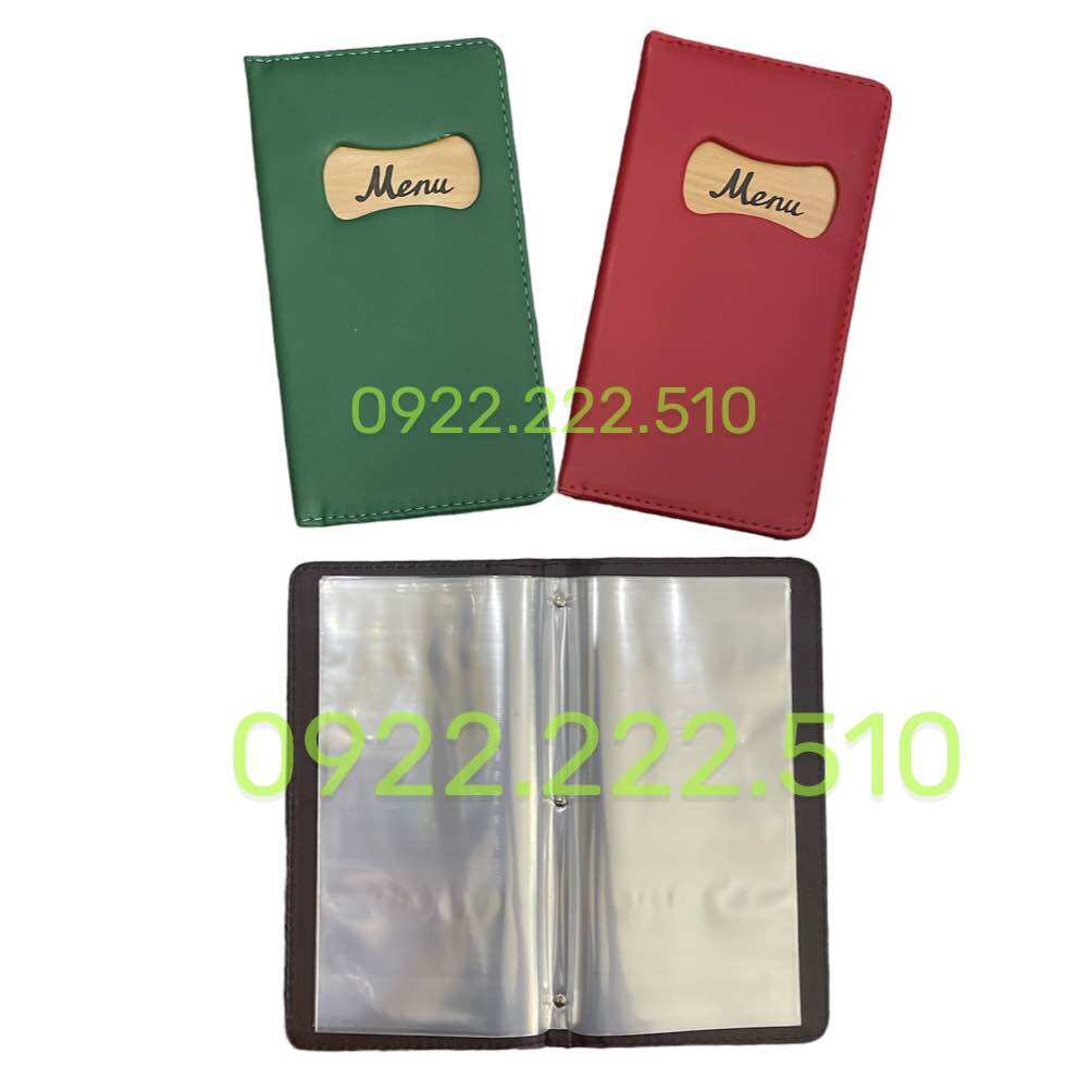 BÌA MENU - CUỐN MENU 13*23cm