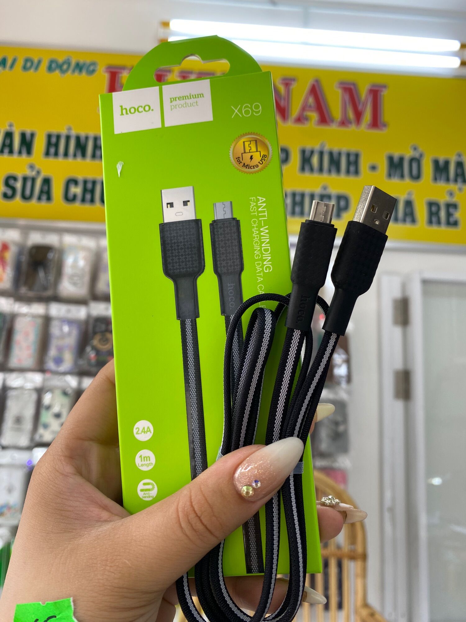 Cap Sạc Nhanh X69 Cổng Micro USB