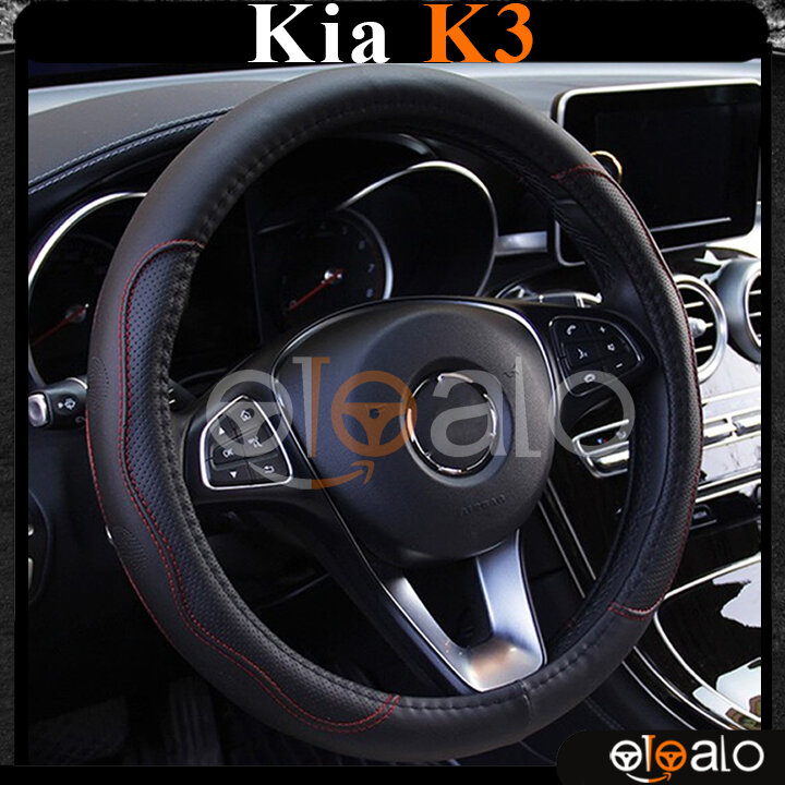 Bọc vô lăng volang dành cho xe ô tô Kia k3 da PU cao cấp - OTOALO