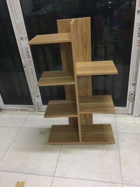 Kệ sách gỗ vuông 5 tầng