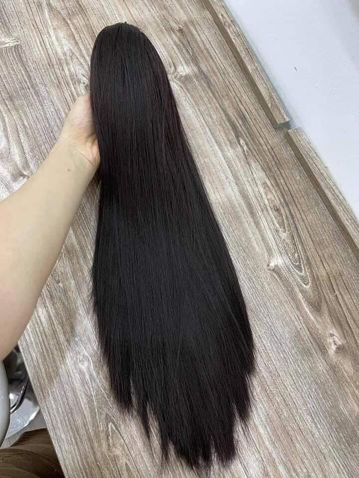 ⭐️ Hình Thật ⭐️ Ngoạm Thẳng Tóc Giả Dài Chất Tơ Cao Cấp