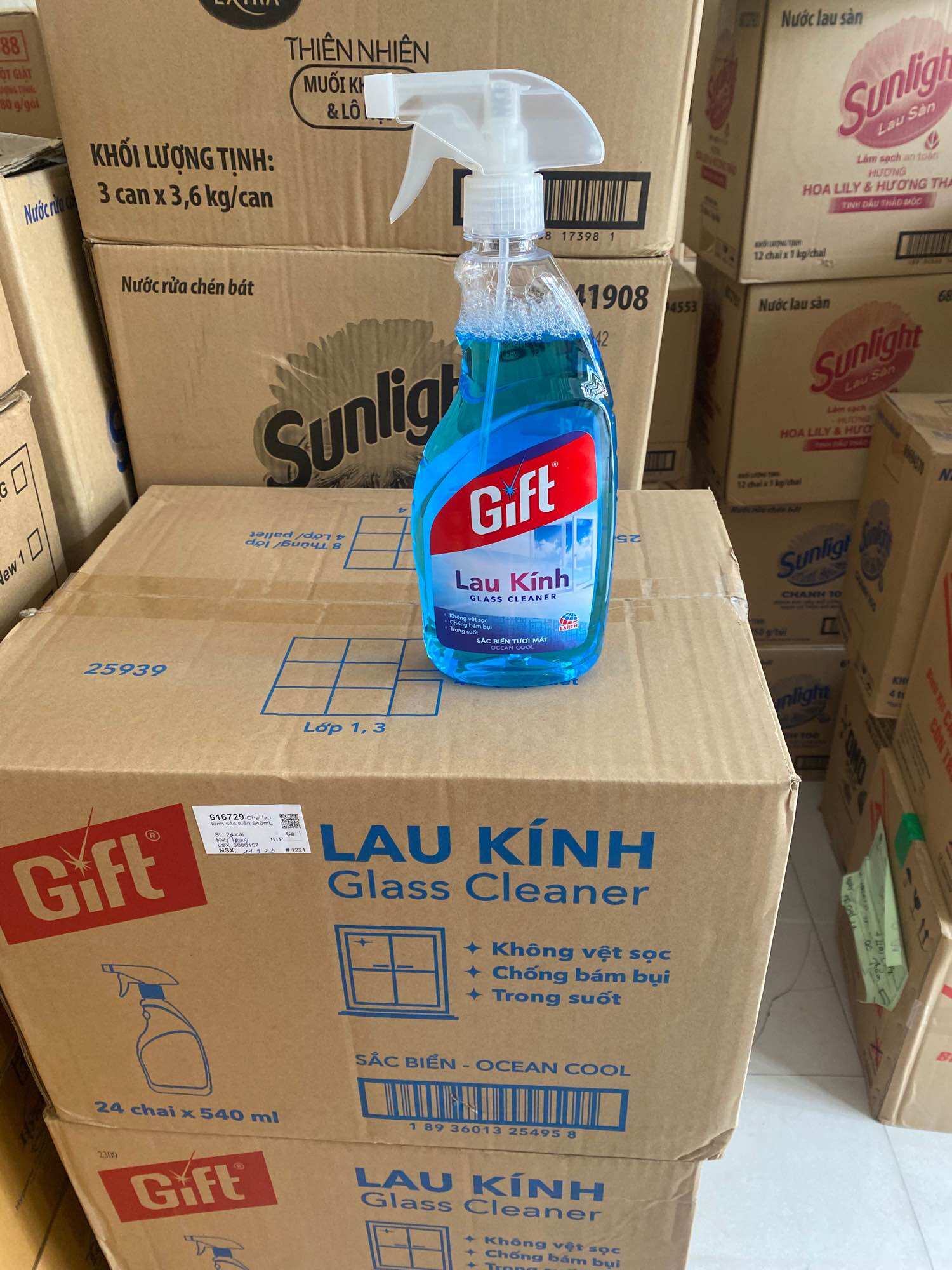 Nước lau kính gift 540ml