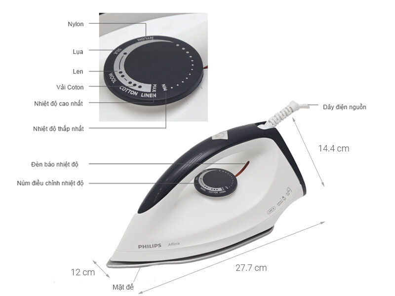 [BÀN ỦI KHÔ] Philips GC160 MỚI 100%