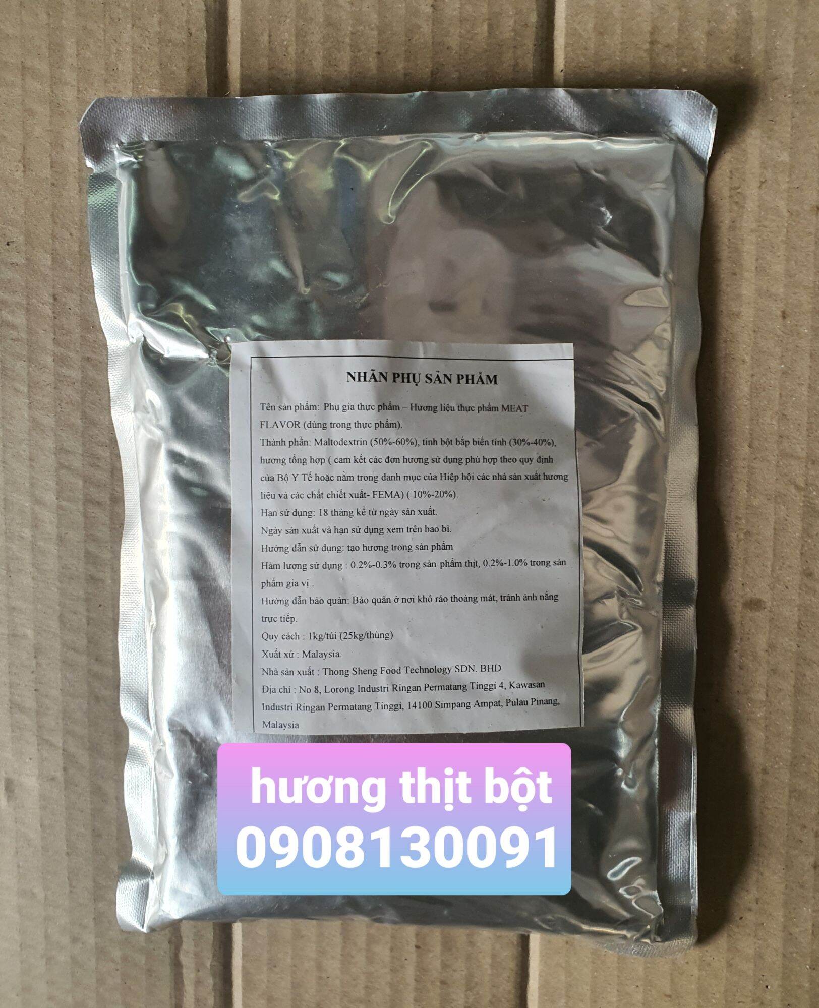 [HCM]MEAT FLAVOUR - HƯƠNG THỊT DẠNG BỘT (MALAYSIA) GÓI 1KG