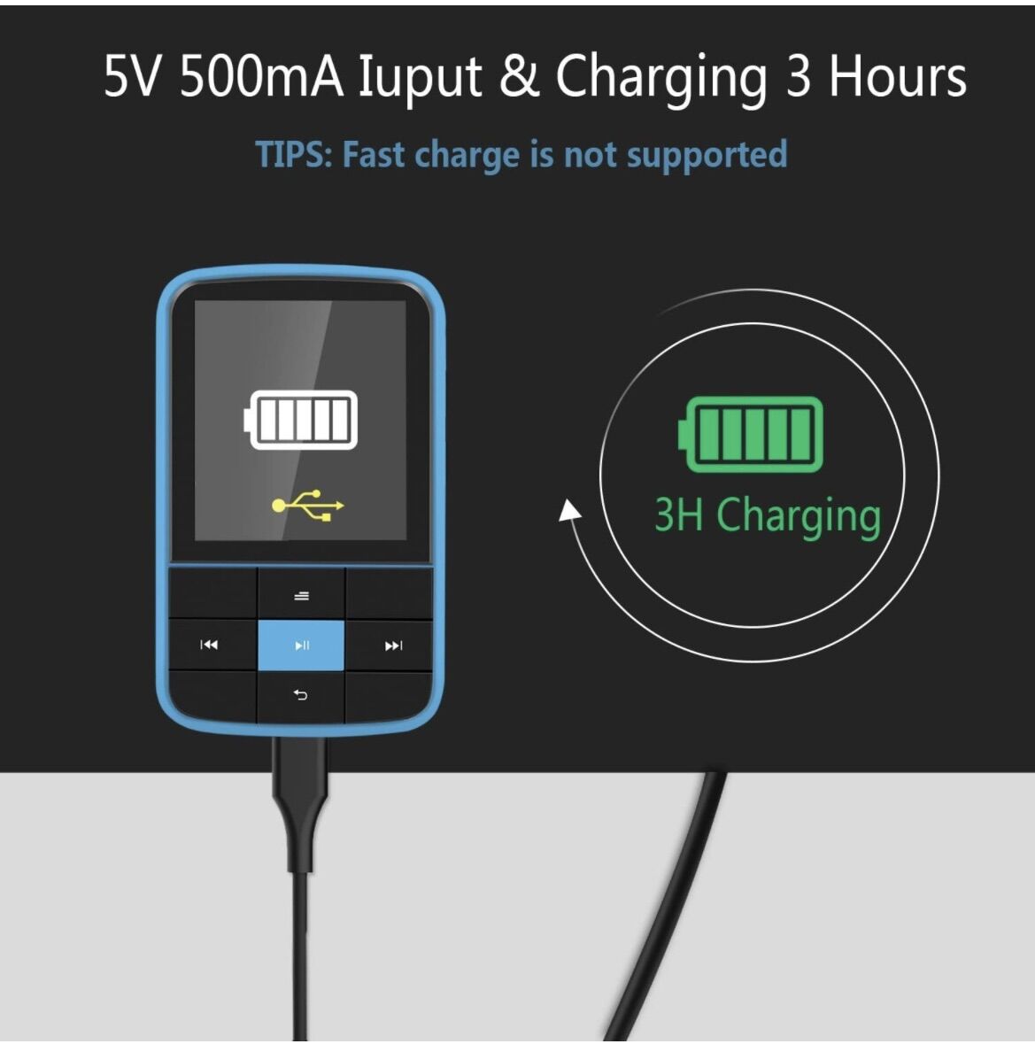 Máy nghe nhạc MP3 Bluetooth AGPTEK 16GB