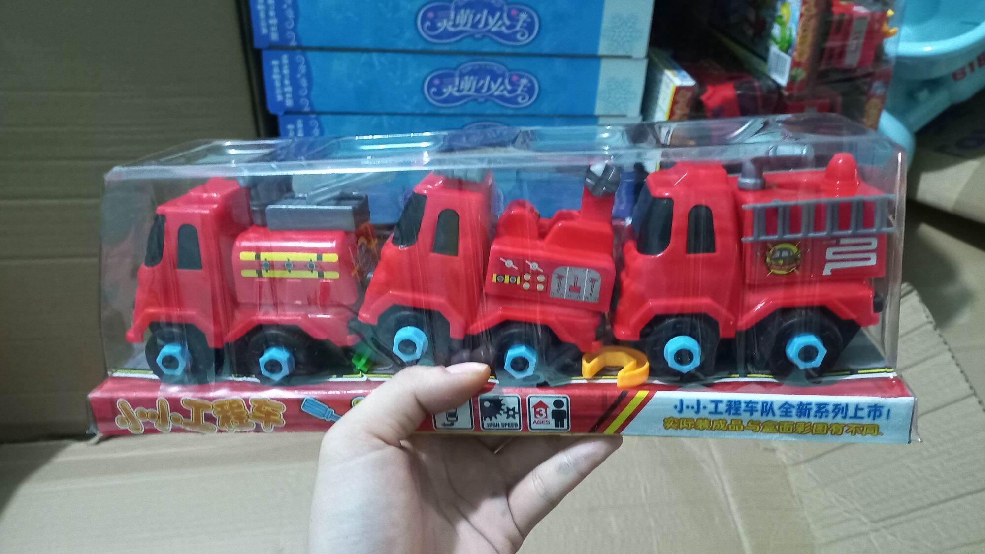 Đồ chơi xe cứu hỏa mini comboo 3 chiếc