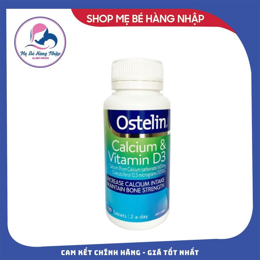 Vitamin bổ sung canxi bầu Ostelin 130v