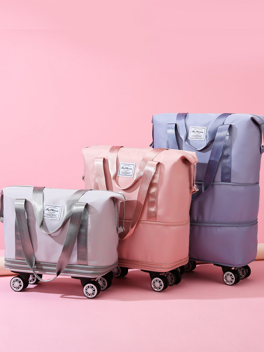 Túi Du Lịch Di Động Có Bánh Xe Đa Năng Tách Khô Và Ướt Túi Hành Lý Lưu Trữ Dung Lượng Lớn Để Đi Du Lịch