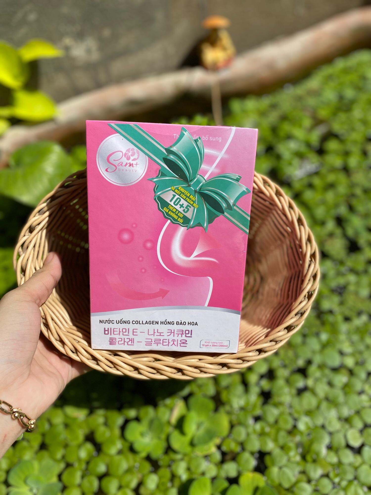 Collagen hồng đào hoa giúp tăng size vòng 1, tăng vòng 1 hồng đào hoa