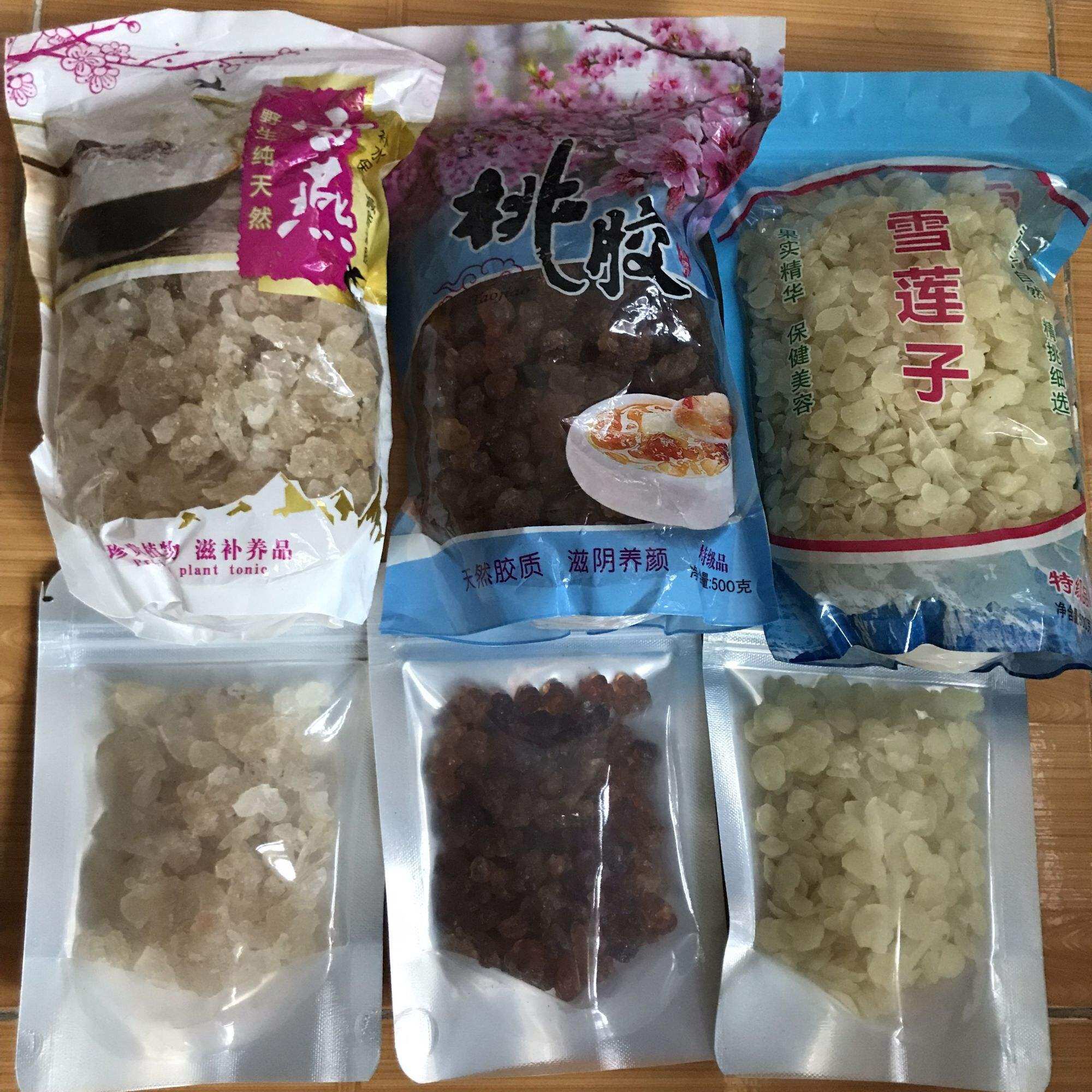 Combo 1,5kg (Tuyết Yến + Nhựa Đào + Bồ Mễ)