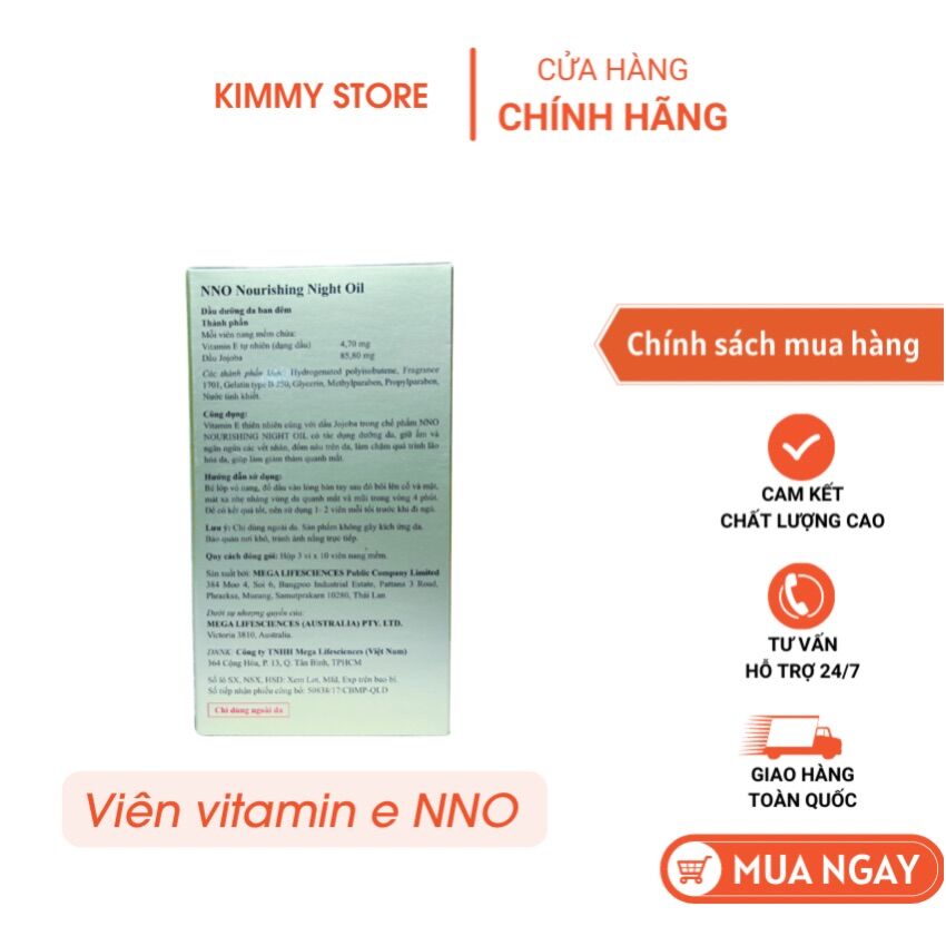 01 viên vitamin e NNO dầu dưỡng