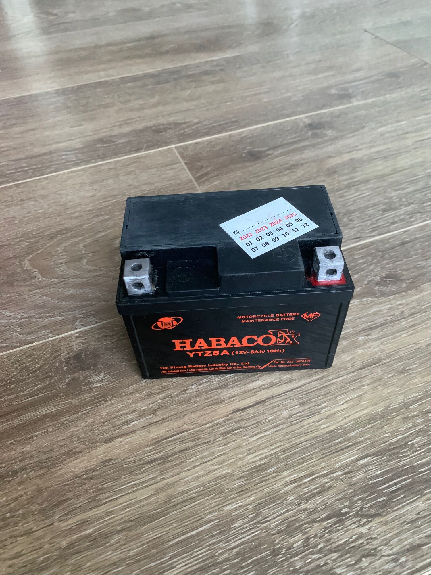 Ắc quy xe máy habaco cũ/đã qua sử dụng, 12v 5ah ytz5a