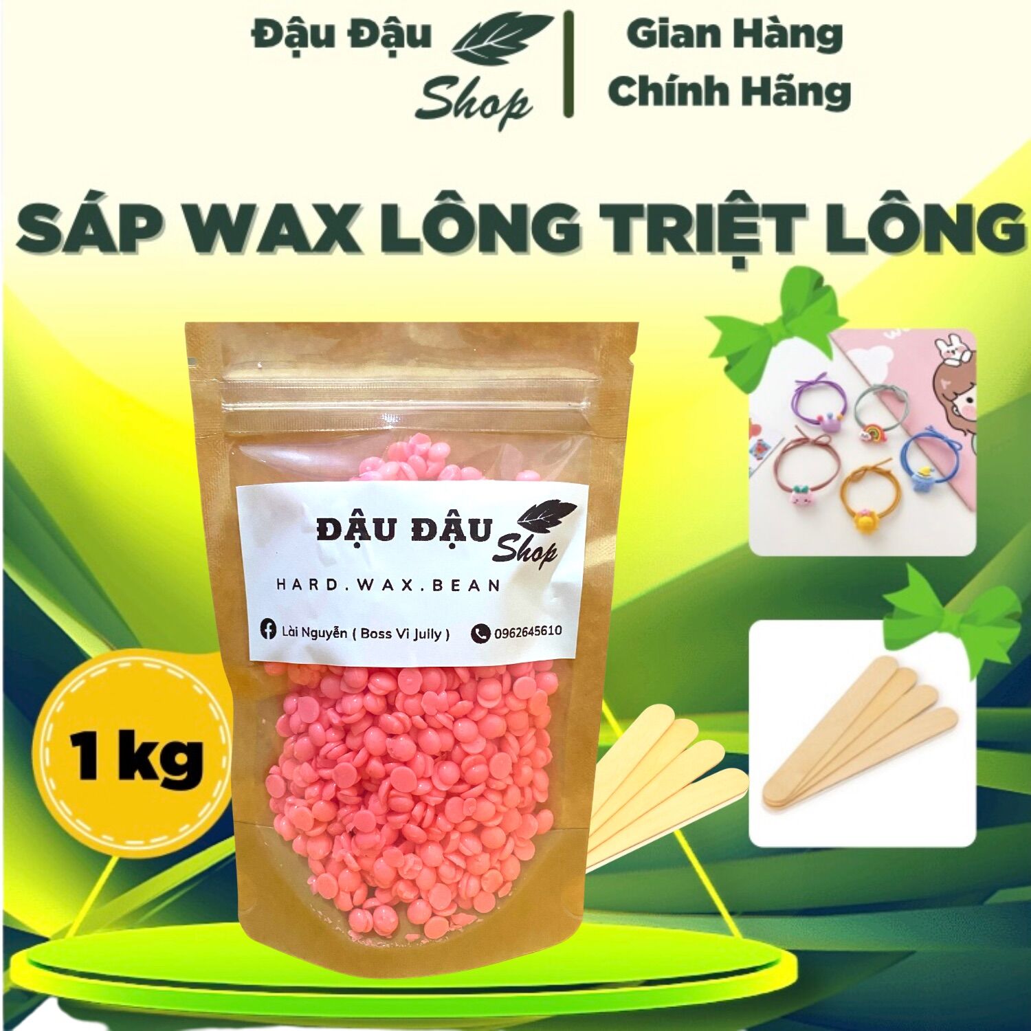 Sáp màu cao cấp triệt wax lông Túi 1kg