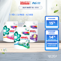 Nước Giặt Cửa Trên ARIEL Ngăn Lem Màu, Quần Áo Siêu Thơm Hương Sạch Sâu Nắng Mai/ Downy Hương Nước Hoa/ Downy Oải Hương Túi 4.1KG/ 3.9KG