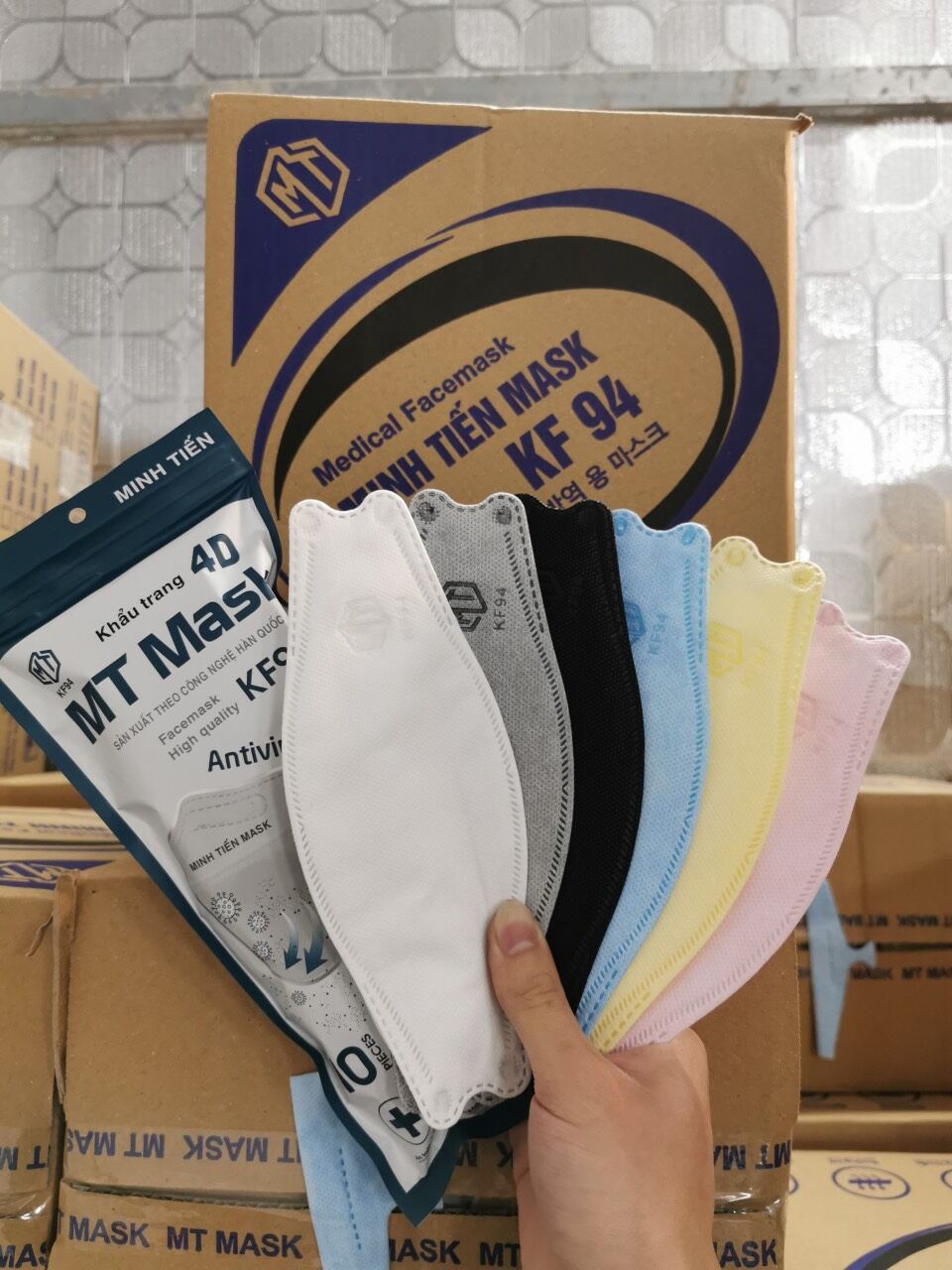 Combo 10 chiếc khẩu trang KF94 thương hiệu MT Mask