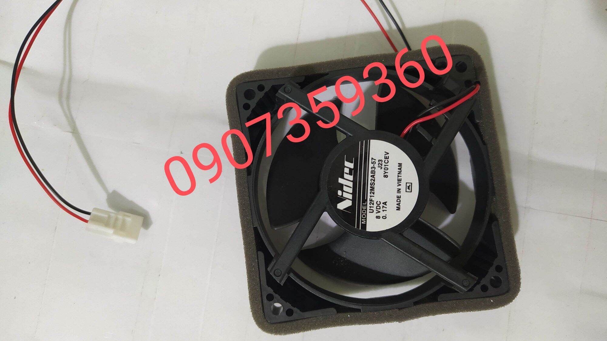 quạt tủ lạnh Panasonic DC 8v chính hãng 9x9cm