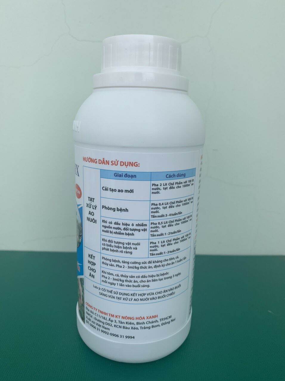 Dung dịch Nano Bạc diệt khuẩn ao_ Bacano