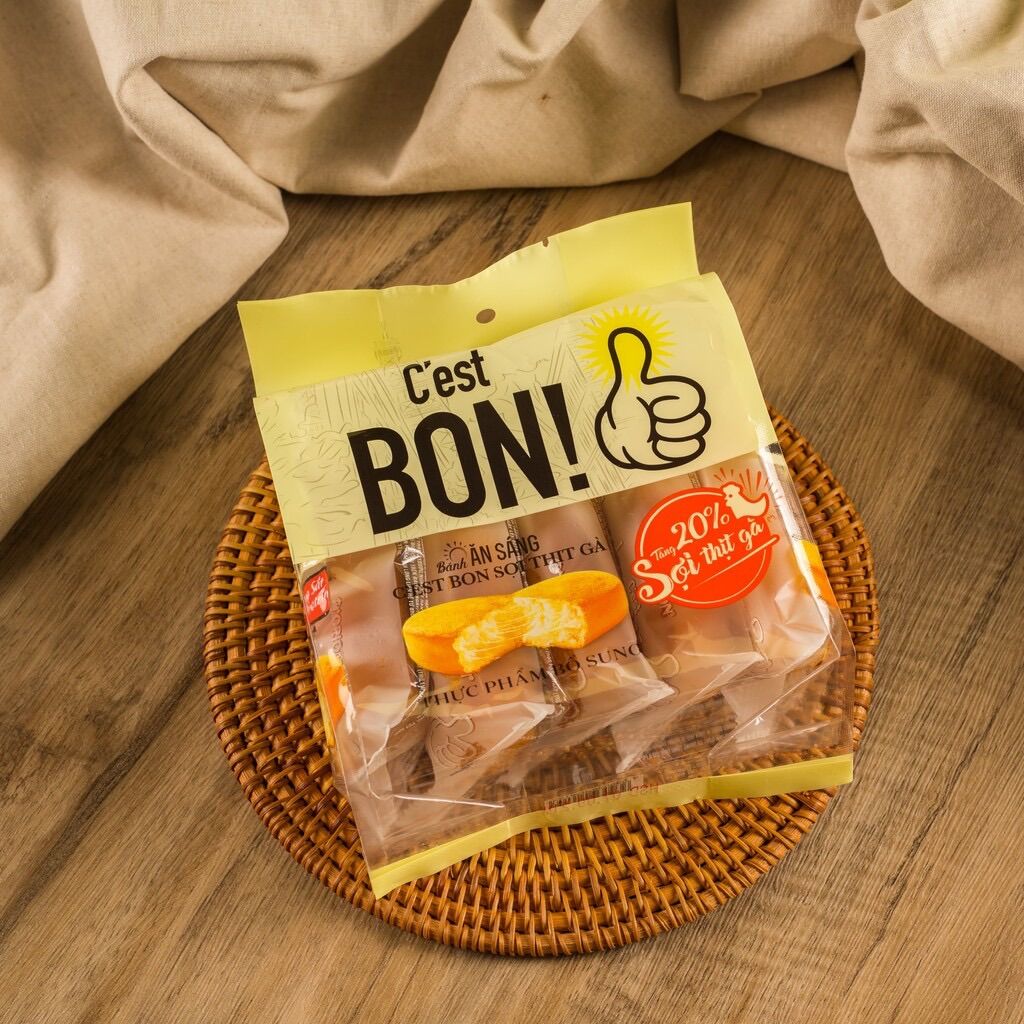 COMBO 5 CÁI BÁNH BON C’EST SỢI THỊT GÀ