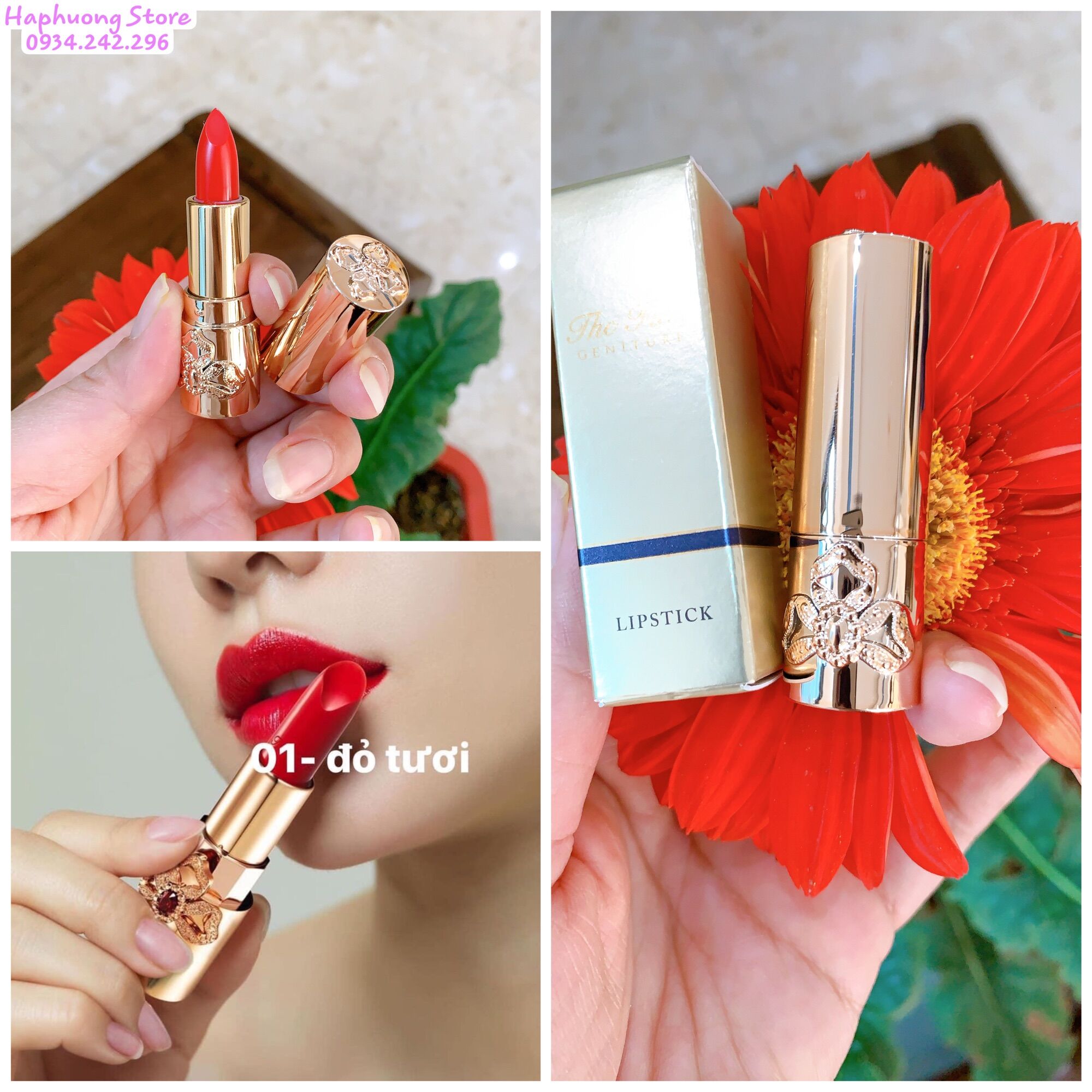 Son Lì Ohui the First cao cấp - mầu đỏ đẹp, mềm mịn lâu trôi