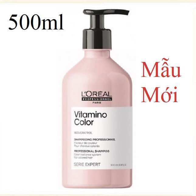 Dầu gội dưỡng màu tóc nhuộm loreal vitamino color shampoo 500ml