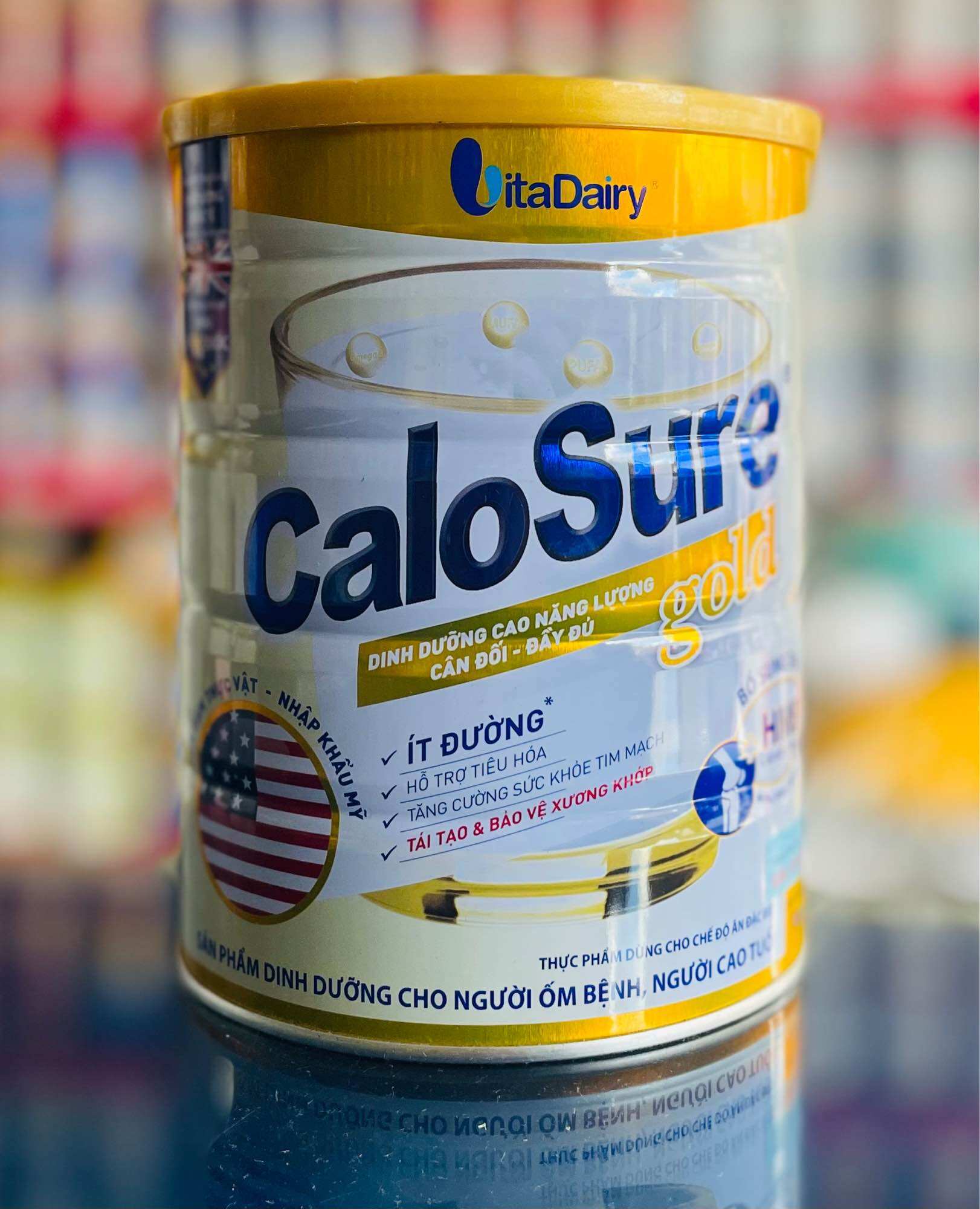 Sữa bột Calosure Gold Ít đường (900g)