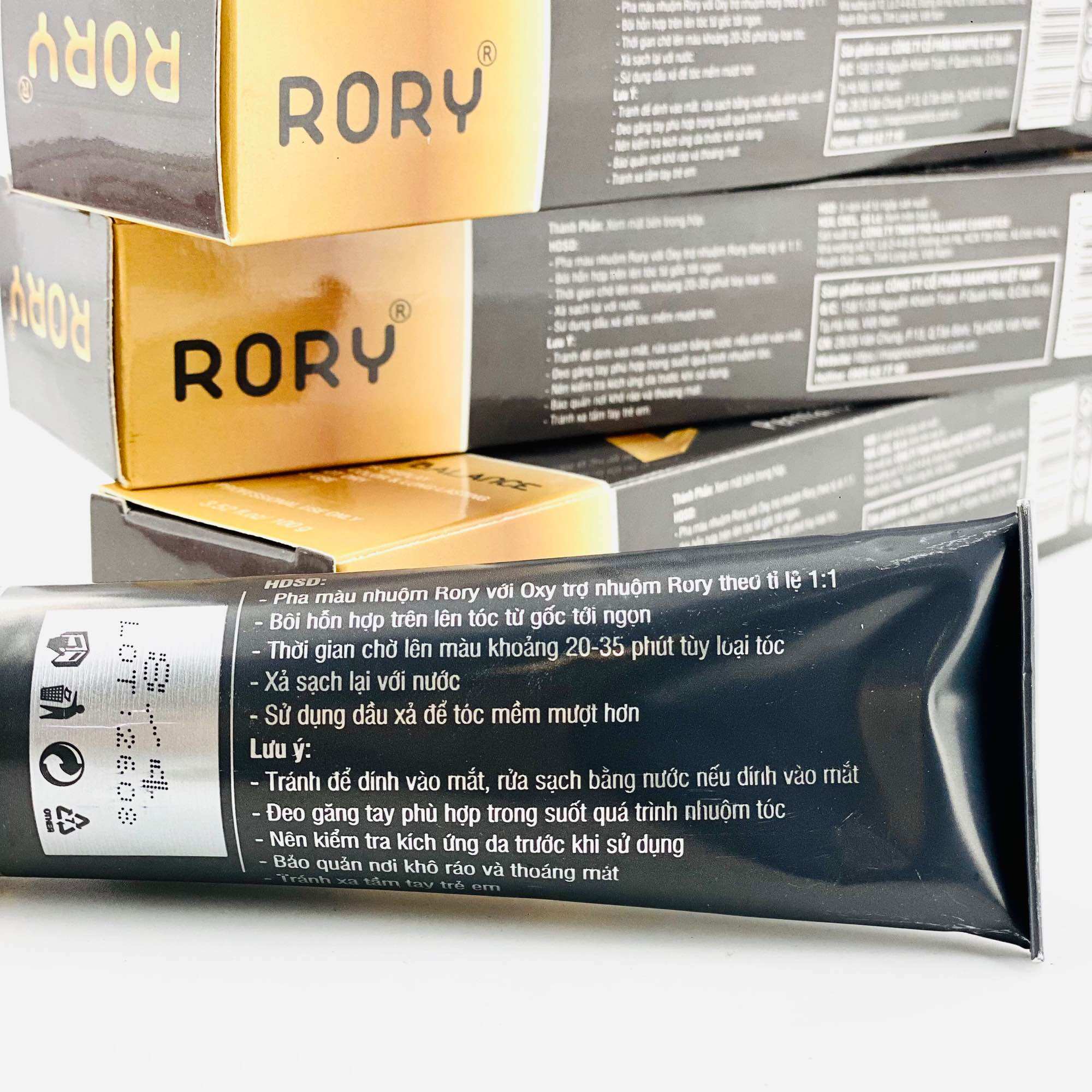 Màu nhuộm tóc RORY, thuốc nhuộm tóc RORY 100ml
