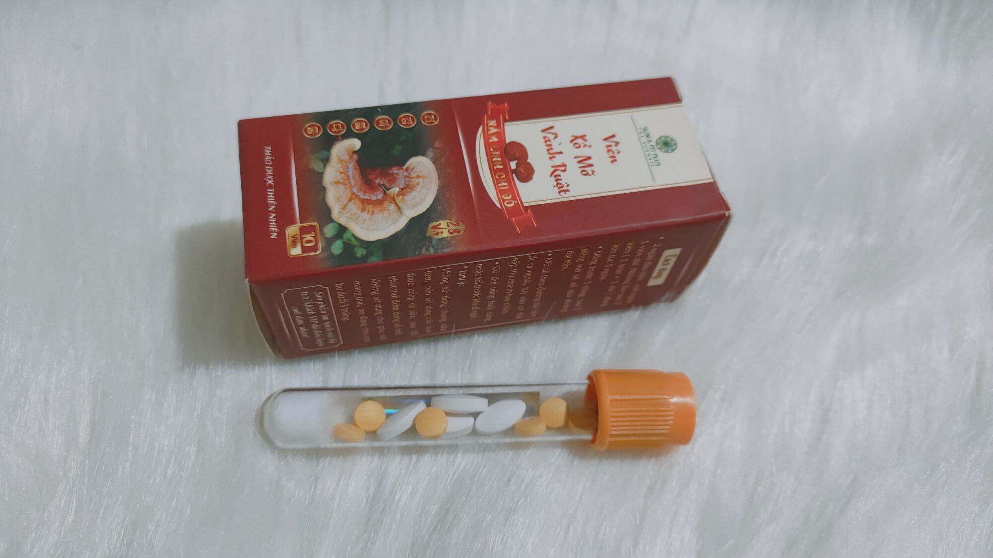 XỔ MỠ VÀNH RUỘT – NẤM LINH CHI ĐỎ (10 viên / hộp)