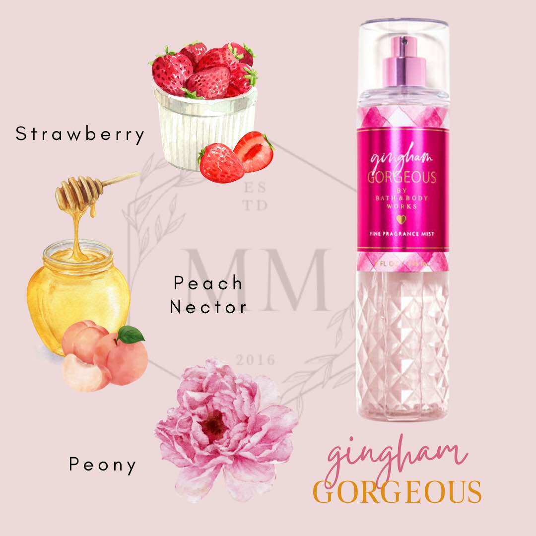 [Moomoocos] Gingham Gorgeous - Xịt thơm toàn thân Bath & Body Works Body Mist