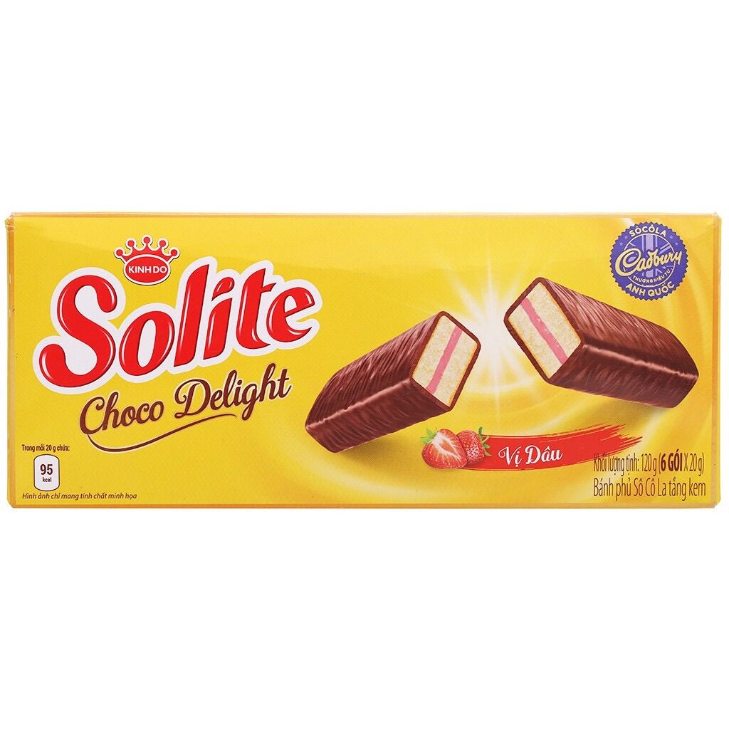 COMBO 6 CÁI BÁNH BÔNG LAN KEM PHỦ SOCOLA SOLITE
