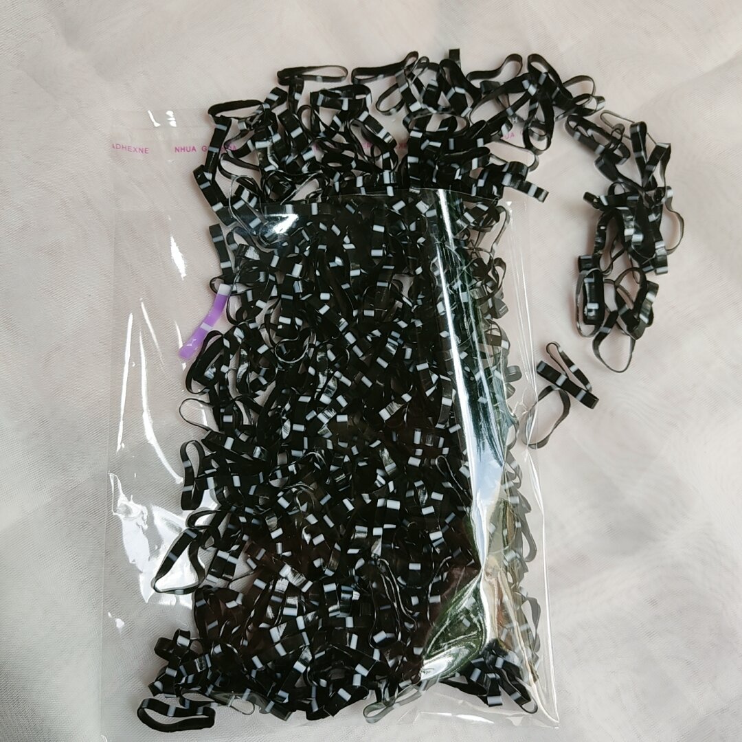 Thun cột tóc trong suốt,đen,nhiều màu siêu bền(50g)