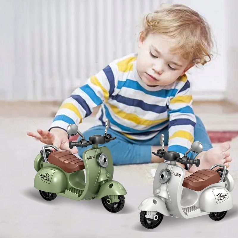 Mô hình đồ chơi xe vespa âm thanh đèn tỉ lệ 1:12
