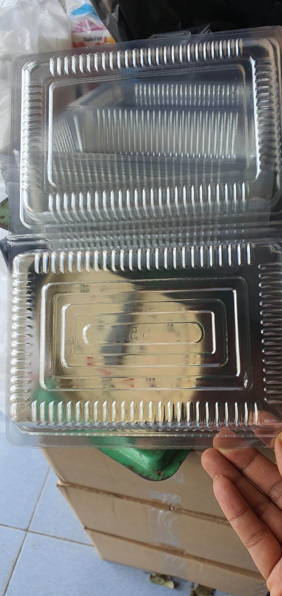 Hộp nhựa trong h55 sử dụng 1 lần 60.000đ/ 100 cái