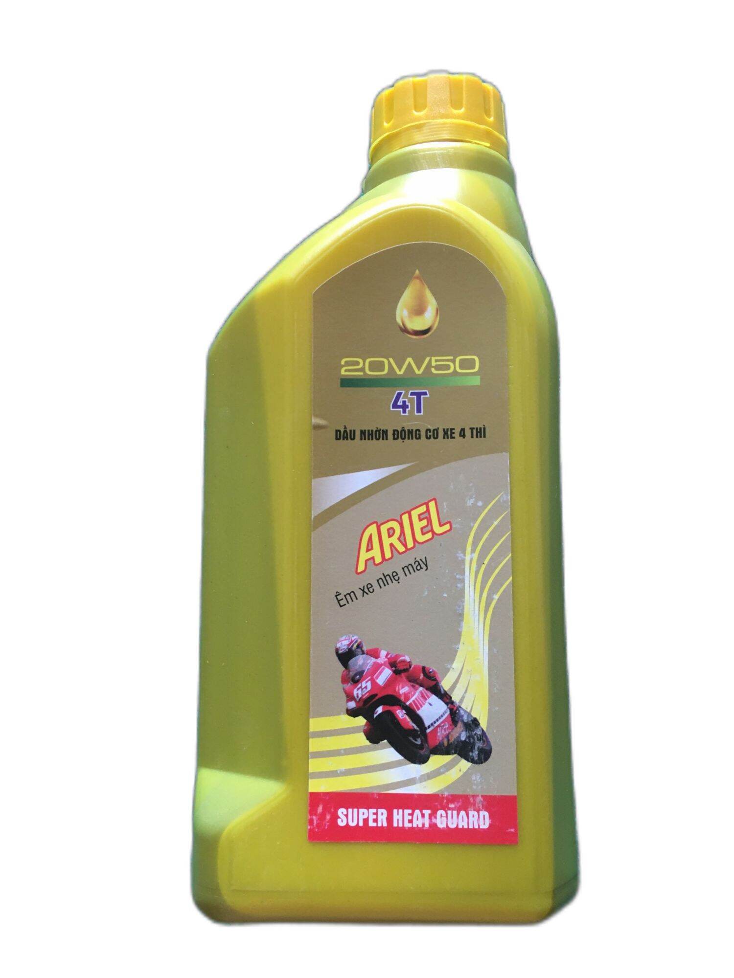 1l nhớt ariel dầu nhờn động cơ xe 4t 20w50