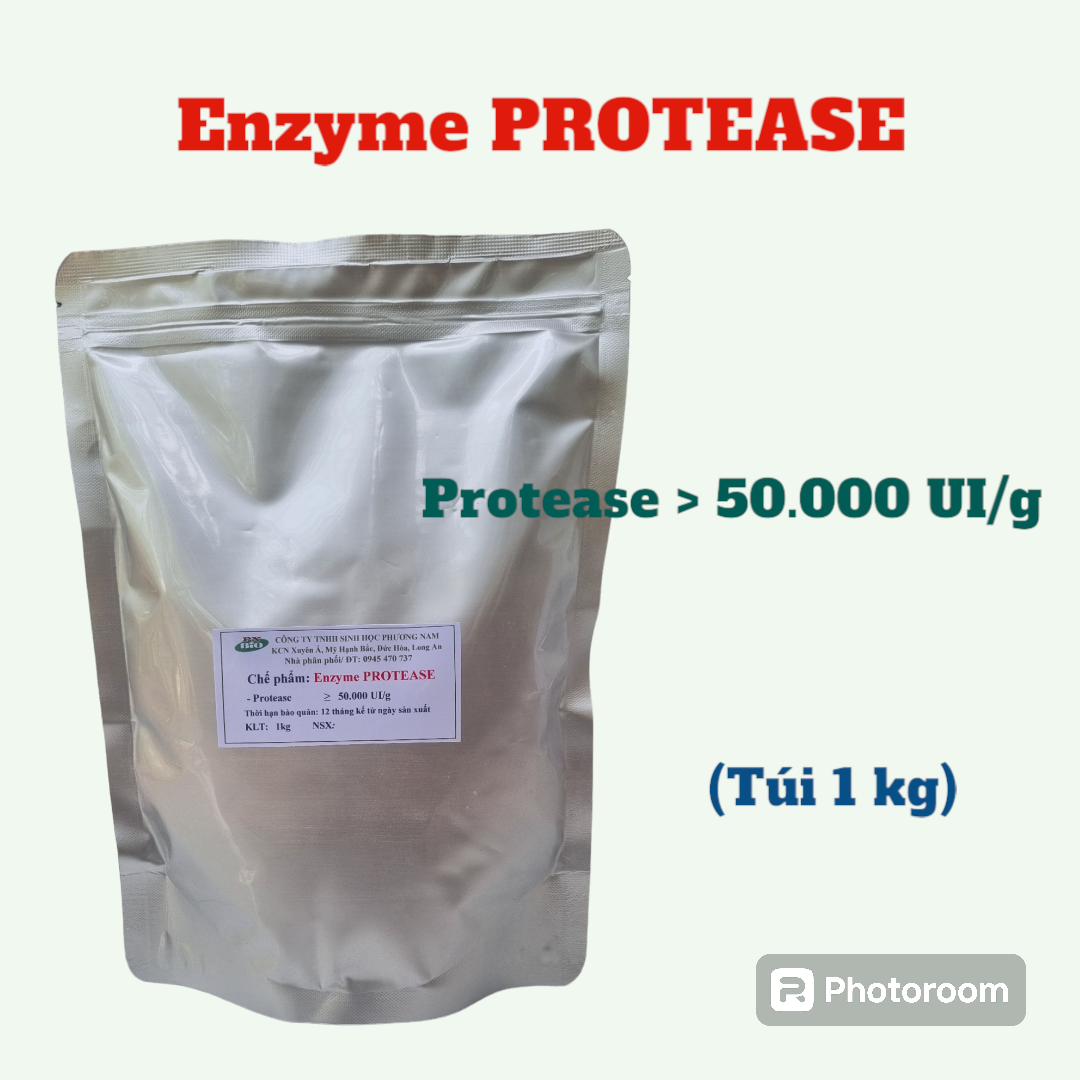 Enzyme Protease (gói 1 kg)| Kết hợp men gốc Phương Nam để Thủy Phân Đạm Cá Và Đạm Động Thực Vật.