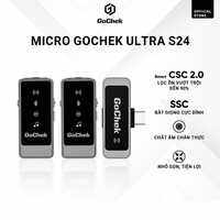 Micro thu âm GoChek Ultra S24 mã mới Sử dụng cả 2 loại chân cắm Type-C và Lightning