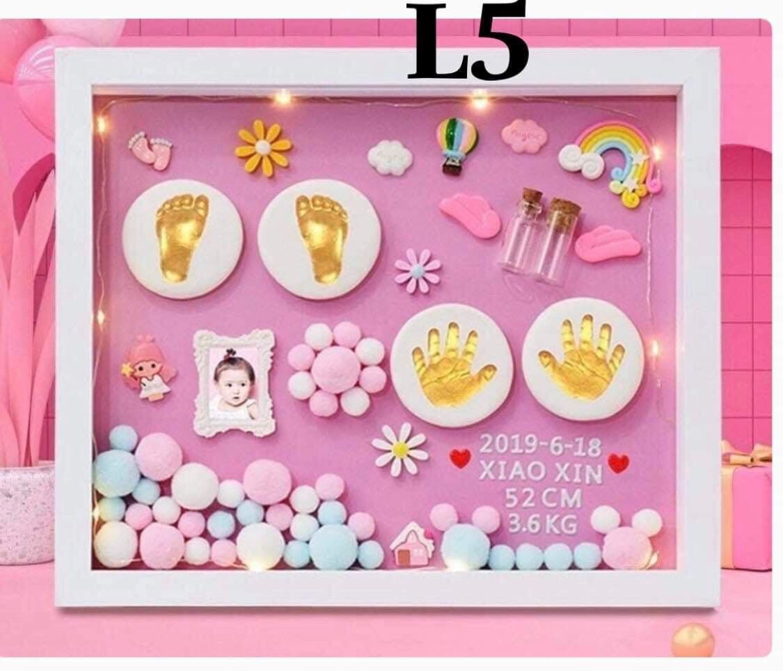 Size l 31x38cm 0-3 tuổi khun in dấu chân tay bé