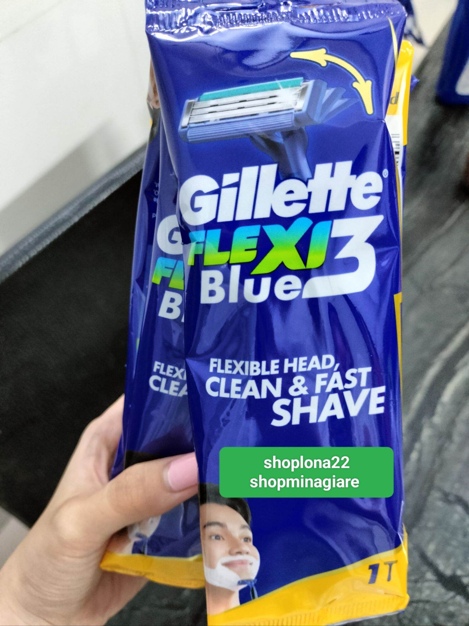 Dao cạo gillette flexi blue 3 - 1 cây