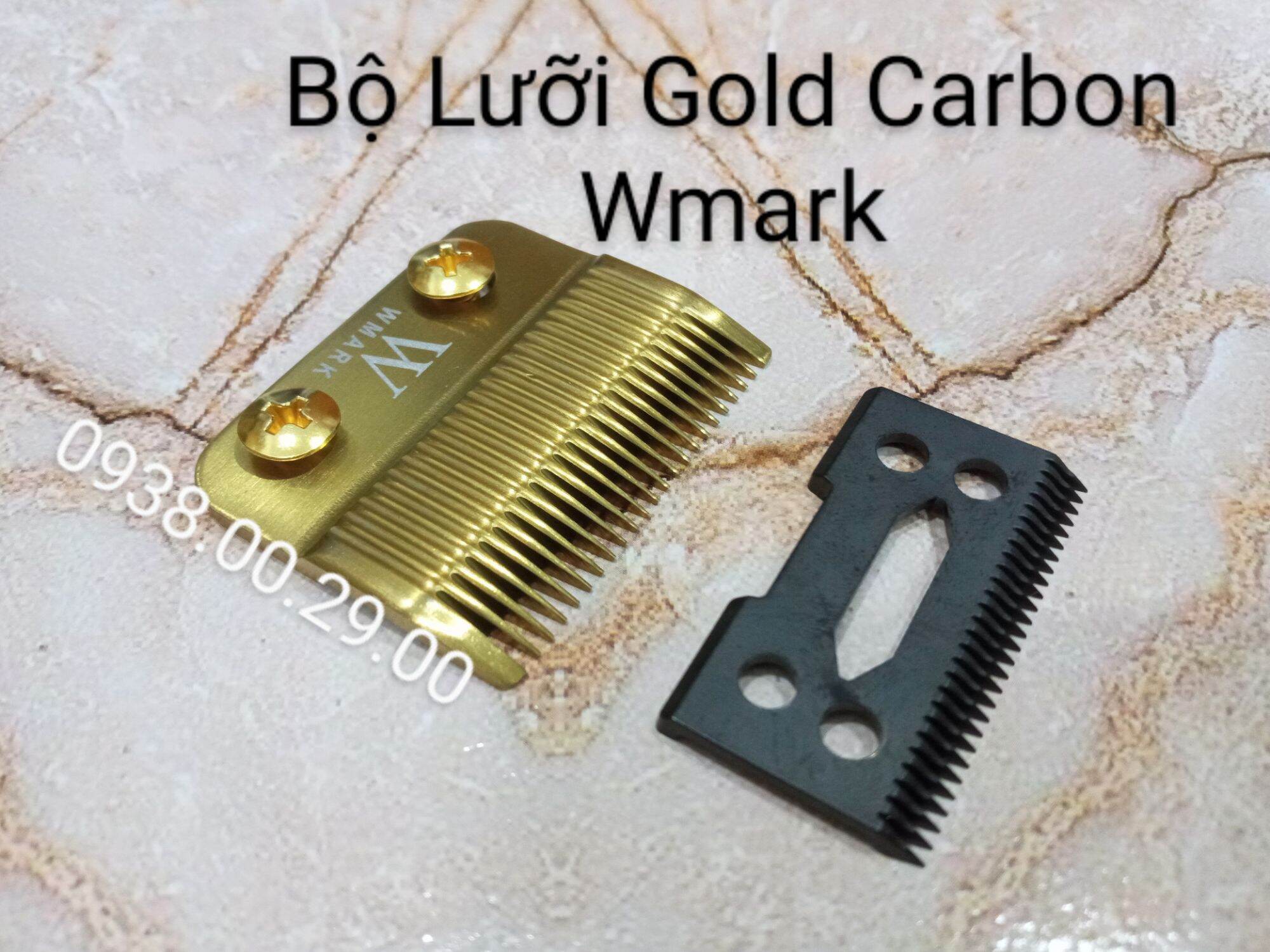 Lưỡi Tông Đơ Wmark Gold Sứ Carbon Lắp Cho Tông Đơ Kemei, Wahl. Bộ Lưỡi Thép Carbon Cao Cấp Cắt Siêu Ngọt. (Ảnh thật)