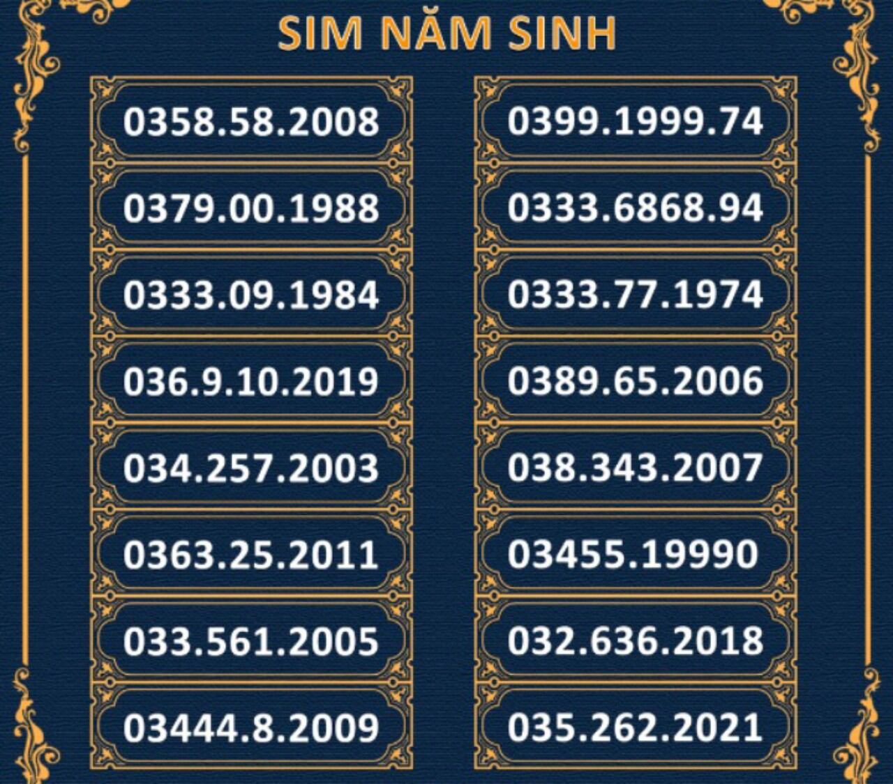 SIM Vào Mạng Số Đẹp giá rẻ