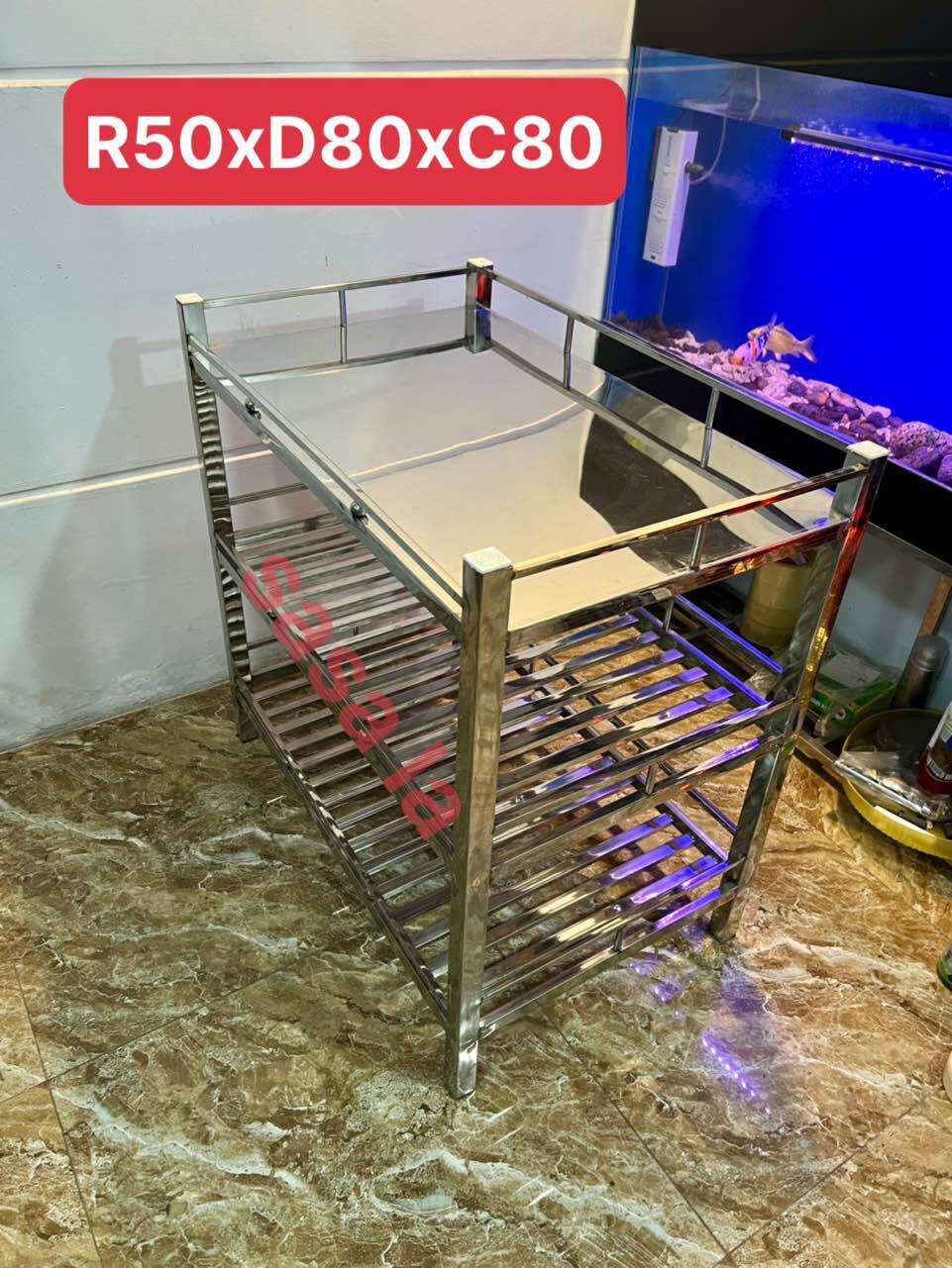 Kệ inox 3 tầng ms58-3t