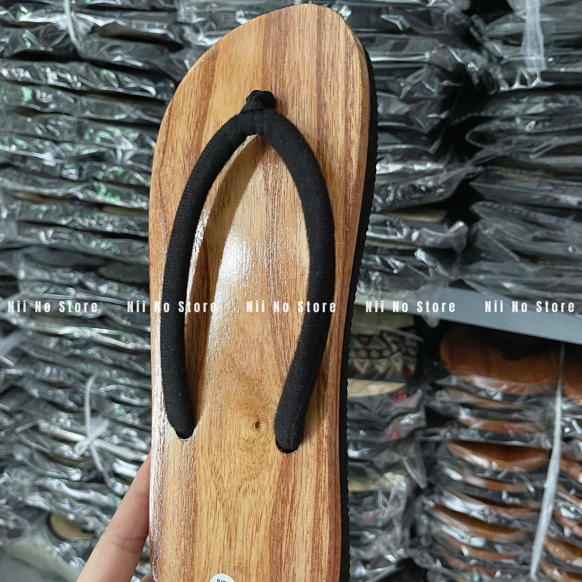 Wooden Clogs, Wooden Sandals with Clip-On Straps, Lightweight Soles, Women's Flip-Flops