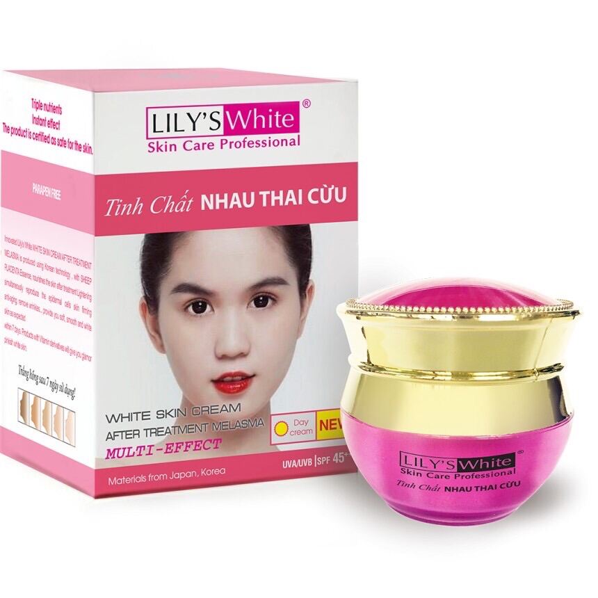 [Hcm]Kem Dưỡng Sáng Da Nhau Thai Cừu 15Gr - Lilys White Chính Hãng