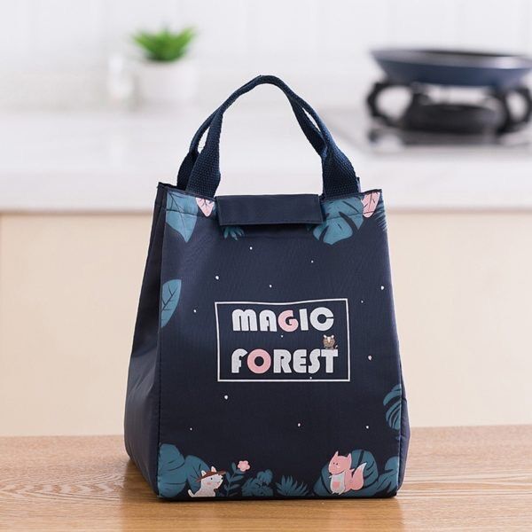 Túi Đựng Hộp Cơm Giữ Nhiệt Thanks You Vải Oxford (18x15x24cm) - Túi Mang Cơm Giữ Nhiệt Đa Năng - Chống Thấm Cao Cấp