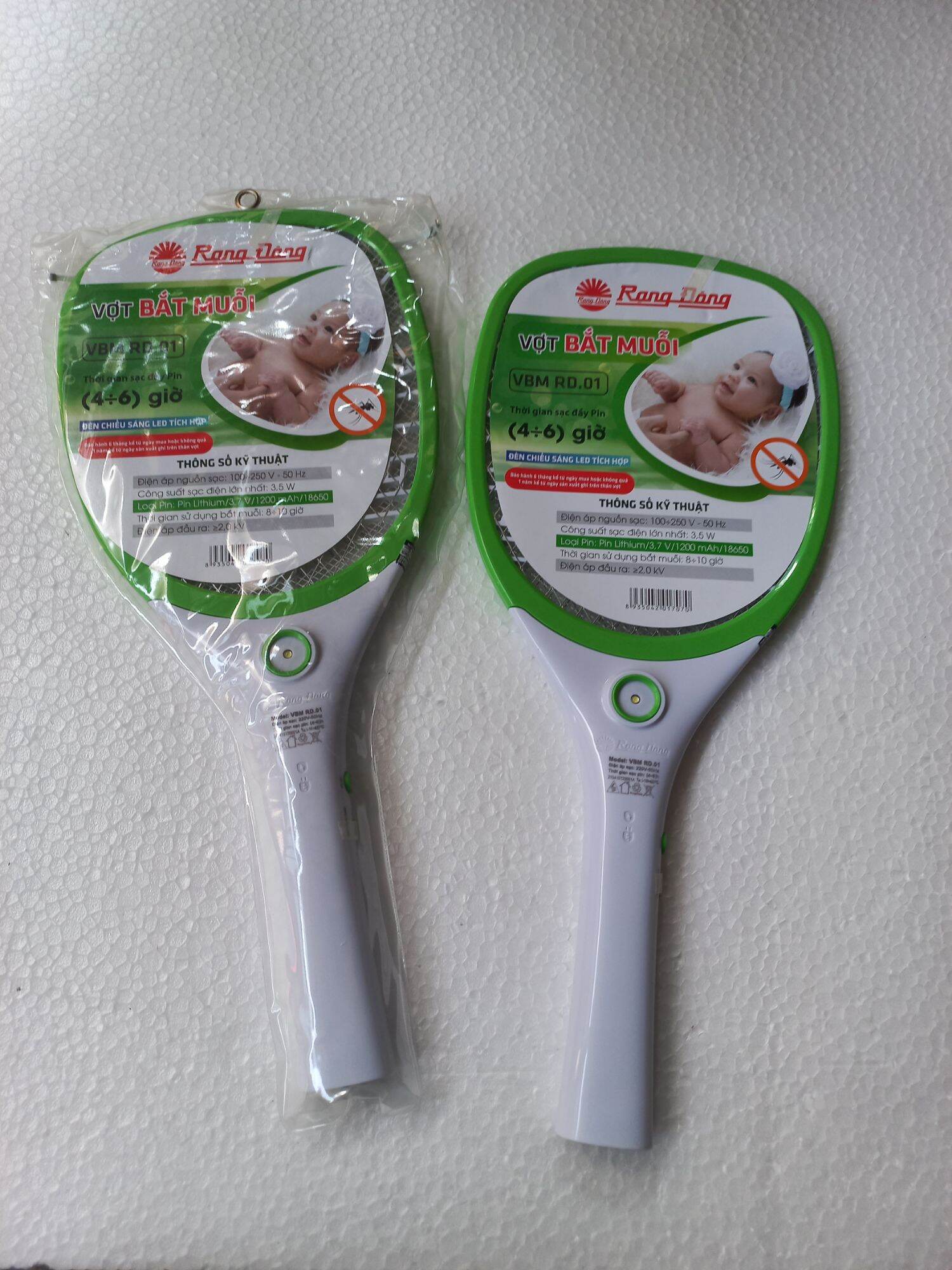 Vợt bắt muỗ điện tử Rạng Đông VBM RD . 01
